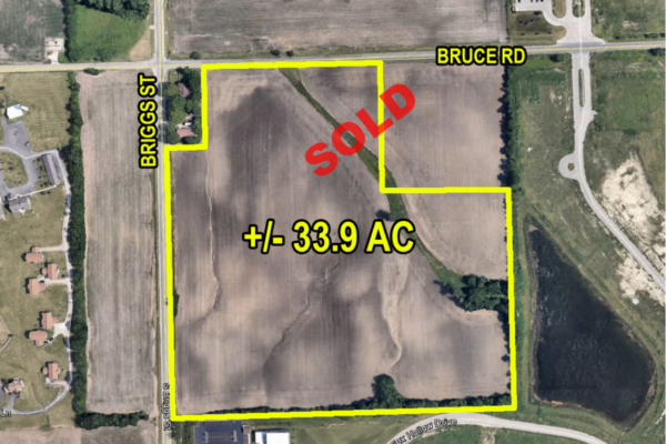 SOLD - 33.9 AC SEC of Briggs & Bruce Rds.